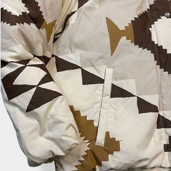 Polo Ralph Lauren Down Aztec Southwestern Blanket Puffer Jacket Womens size XL - Picture 3 of 12